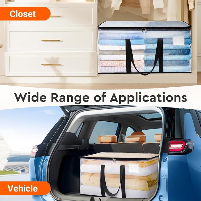 BlissTotes Moving Bags, 93L 6-Pack Storage Bags, Moving Boxes | Moving Box - Image 6