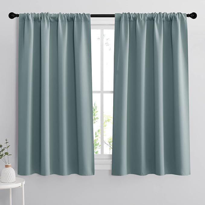 RYB HOME Small Window Curtains 45 inches Length by RYBHOME