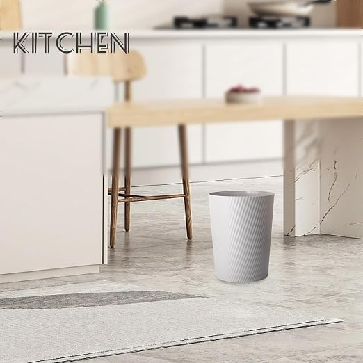 UUJOLY Small Bathroom Trash Can Wastebasket Garbage Can, 1.8 Gallon, Kids Room - Image 2