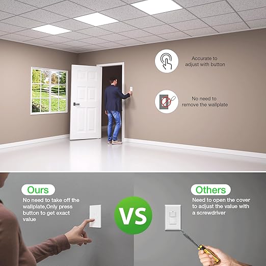 RAYZEEK Motion Sensor Light Switch, 5A, Single Pole, Ground Wire Required, OCC & VAC & Manual Selectable, PIR Infrared Motion Activated Wall Switch, UL Listed, Wall Plate Included, PC Fireproof