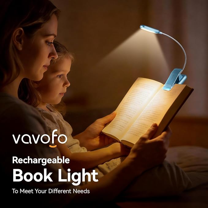 VAVOFO Rechargeable Reading Light, 7 LEDs - Image 2