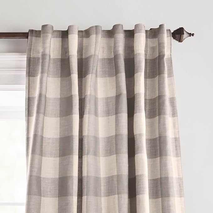 Grainger Rod Pocket Back Tab Window Curtain Panel - Image 3