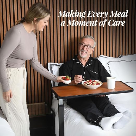 Medical king Adjustable Overbed Bedside Table - Image 5