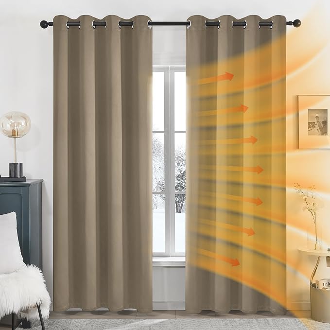 Deconovo 100% Blackout Curtains - Image 2