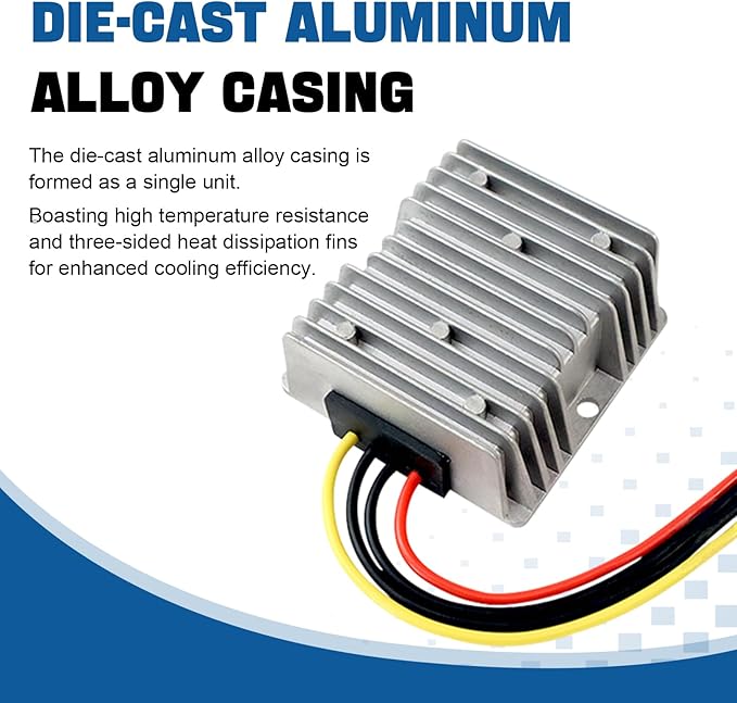 DC 12V Step Up to 24V Boost Converter 5A DC Voltage Regulator Power Converter Waterproof Module Transformer for Golf Cart Club Car Led Lights...