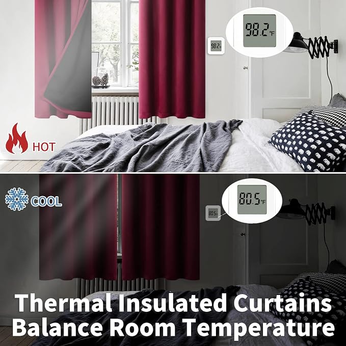 BGment Thermal Insulated 100% Blackout Curtains - Image 4