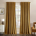 MIULEE Gold Velvet Curtains 52x108 inches Luxury Blackout Curtains | Thermal by MIULEE