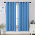 CUCRAF Blackout Curtains 63 inch Length 2 Panels Set, Room Darkening Drapes by CUCRAF