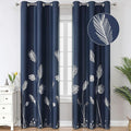Navy Blue Blackout Curtains 84 Inches Length Window Thermal Insulated Curtain by ESTELARTEXTILER