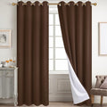 Diraysid 100% Blackout Curtains Chocolate Brown Linen Curtains by Diraysid%2C+refresh+your+life