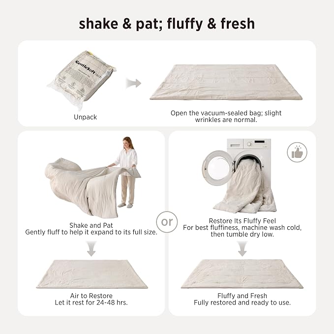 Bedsure Queen Comforter Set, 3 Pieces GentleSoft™ Bed Set, 1 Lightweight - Image 7