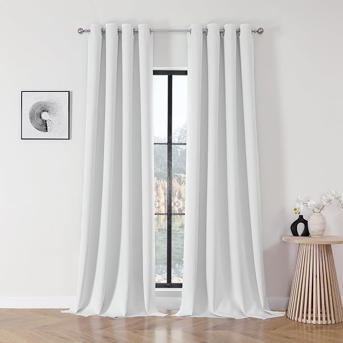 Joydeco Blackout Curtains 120 Inch Length 2 Panels Set, Thermal Insulated Long by JOYDECO