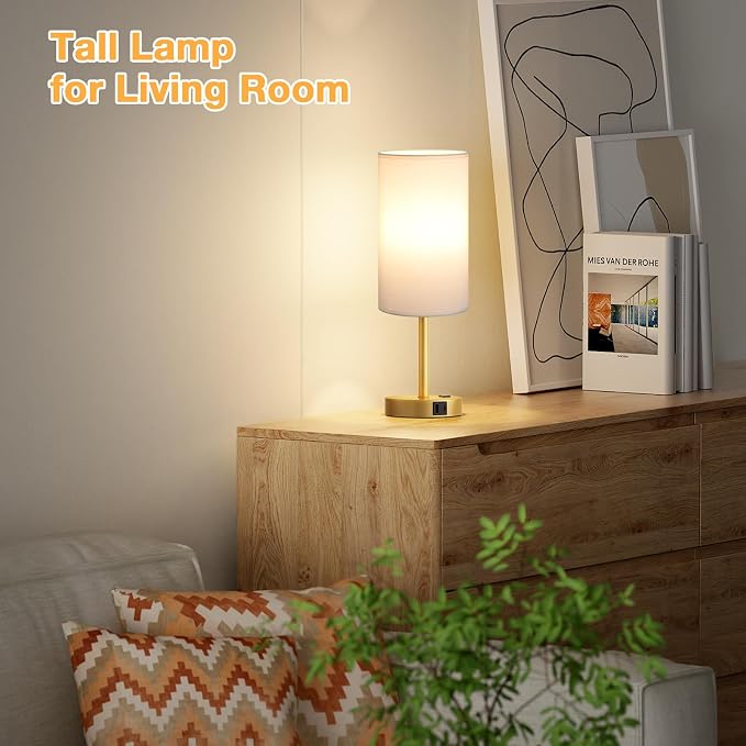 Dicoool 17.4" Bedside Lamp for Bedroom - Image 6