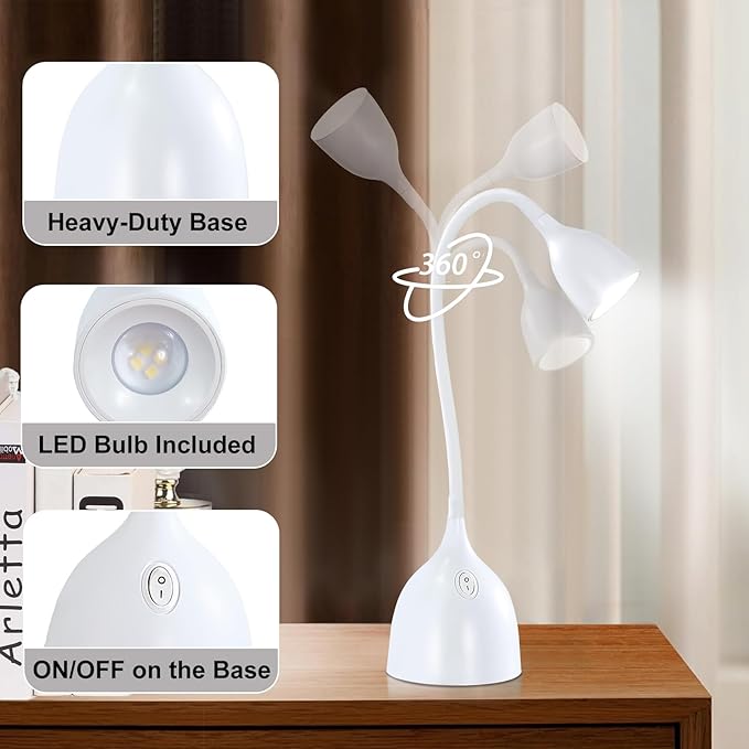 EJIAXIN Desk Lamp for College Dorm Room - Image 3