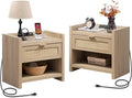 SICOTAS Rattan Nightstands Set of 2 : Bedside Table by SICOTAS