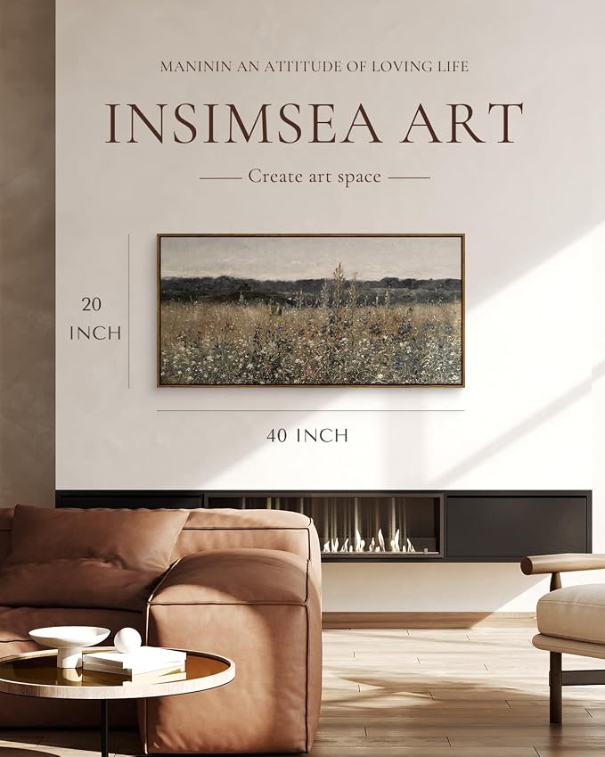 InSimSea Extra Large Framed Vintage Wall Art, Living Room Country Farmhouse - Image 2