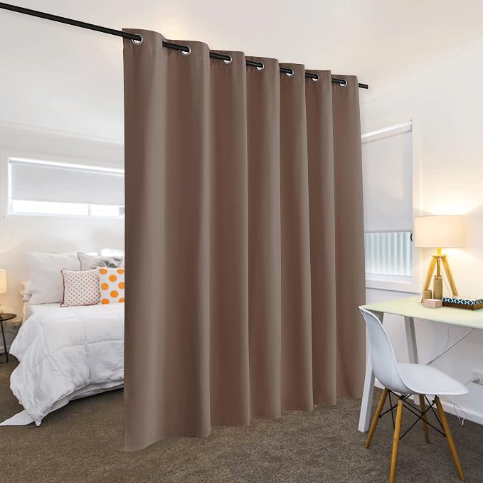 RYB HOME Privacy Curtain for Sliding Glass Door Living Room Locker Bedroom | - Image 3