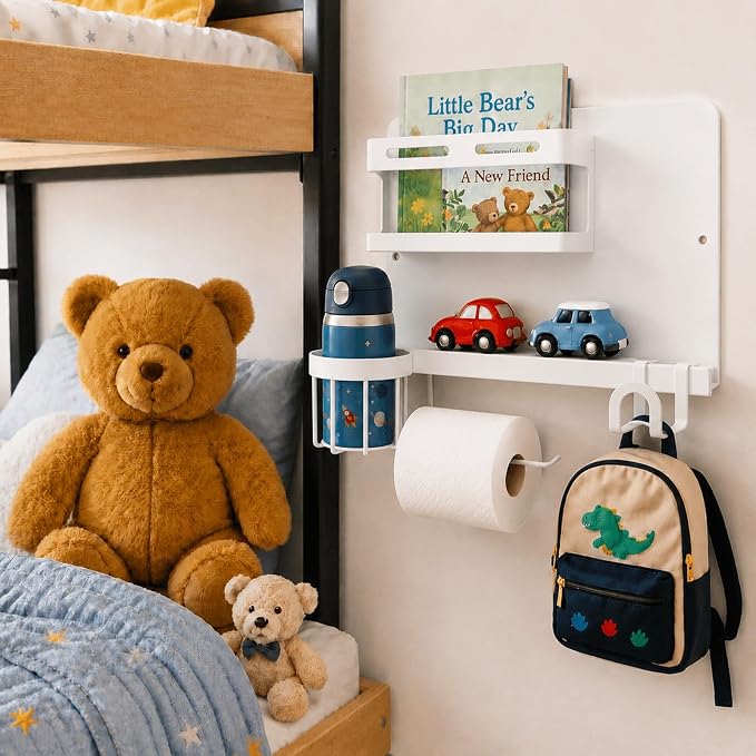 Floating Bedside Wall Shelf, 【Metal】 Wall Organizer - Image 5