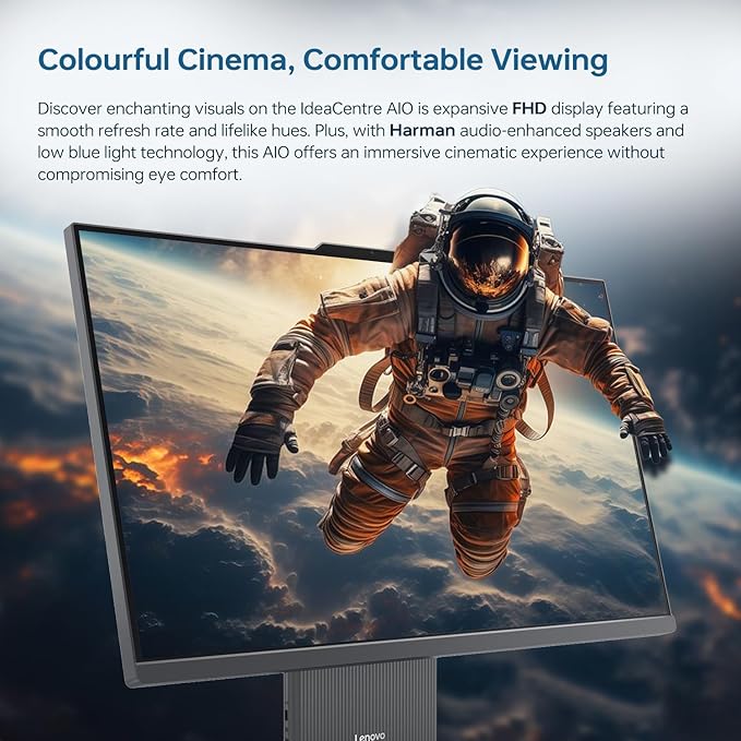 Lenovo IdeaCentre Business Computer All-in-One PC, 27" FHD 100Hz Display, Intel Core i7-13620H, 32GB DDR5, 2TB SSD, Wi-Fi 6, Windows 11 Pro with AI & Microsoft Copilot, Wireless KB & M, Grey