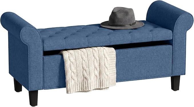 HOMCOM 47" Ottoman wih Storage End of Bed Bench by HOMCOM