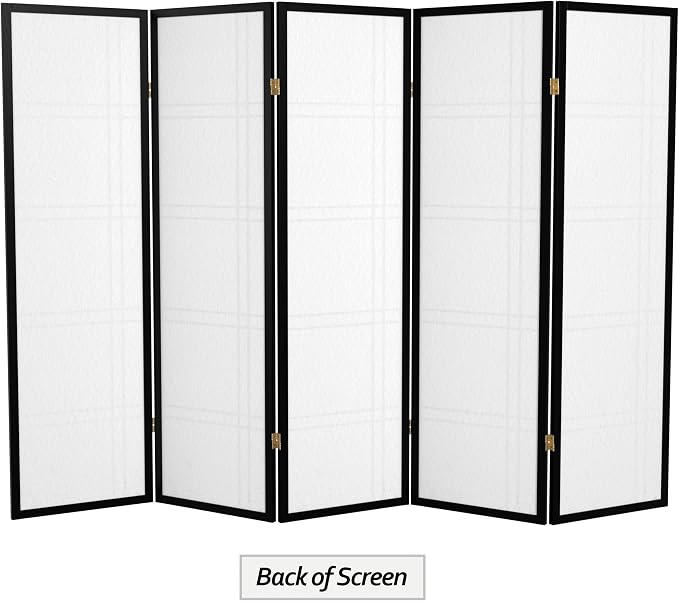 Red Lantern 5 ft. Tall Double Cross Shoji Screen - Image 6