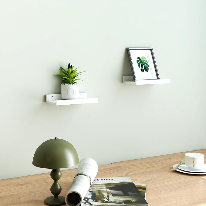 Small White Floating Shelves for Wall, Shelf - Image 2