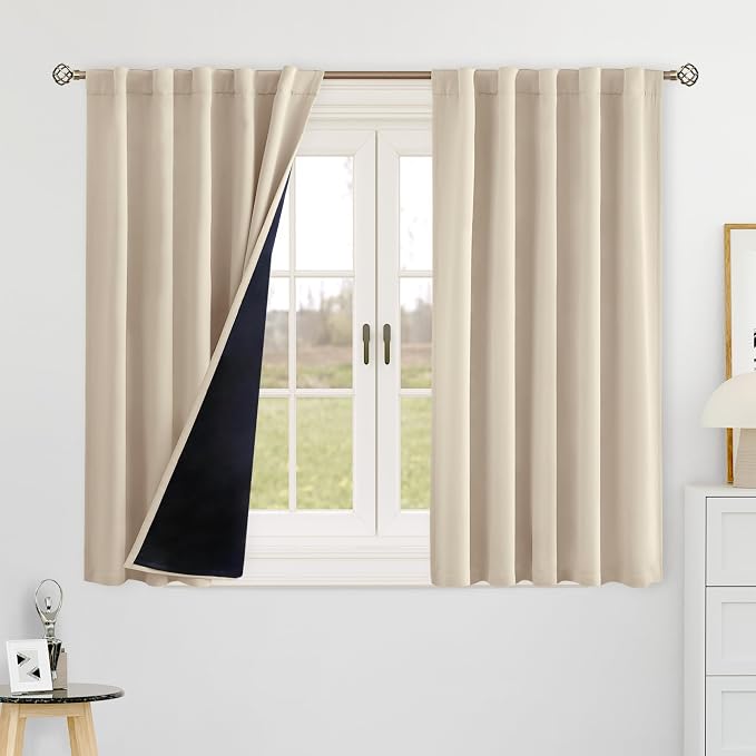 BGment Blackout Curtains 48 Inches Long, Privacy RV Draperies by BGment