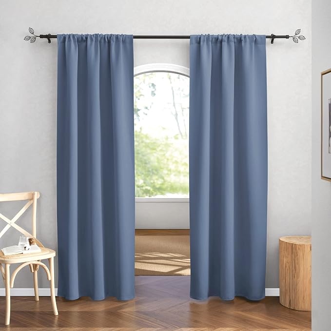 RYB HOME Blackout Curtains for Bedroom Living Dining Room 84 inches Long | - Image 2