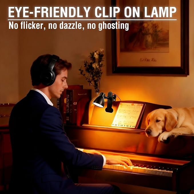 CRI 90+ Clip on Reading Lamp, Clip on Light - Image 4