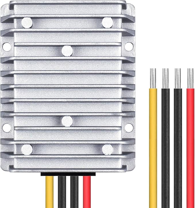 Cllena DC 40V-90V to 24V Converter Voltage Regulator Reducer 48V 60V 72V Step Down to 24V 20A 480W Converter Waterproof Buck Transformer Power Supply for Golf Cart Club Car LED Light