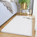 Modern Washable Runner Rugs, 2x4 Feet White Bedroom Runner Rug | Small Area Rugs by AmeareaDirect