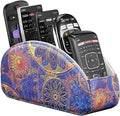TV Remote Control Holder with 5 Compartments, Remote Caddy/Tray by YAPISHI