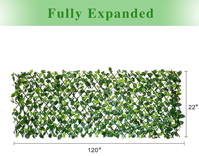 Expandable Faux Ivy Fence Privacy Screen - Image 5