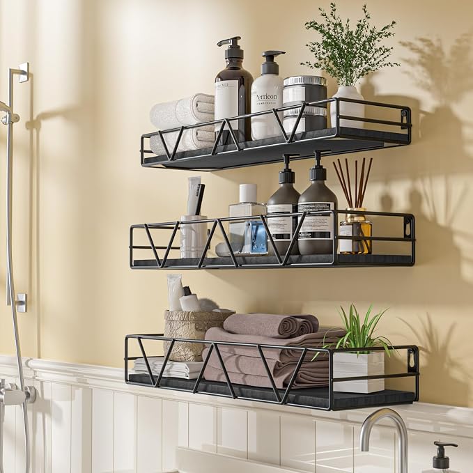 Floating Shelves Set of 3, Wood Wall Shelf, Farmhouse Shelf - Image 4