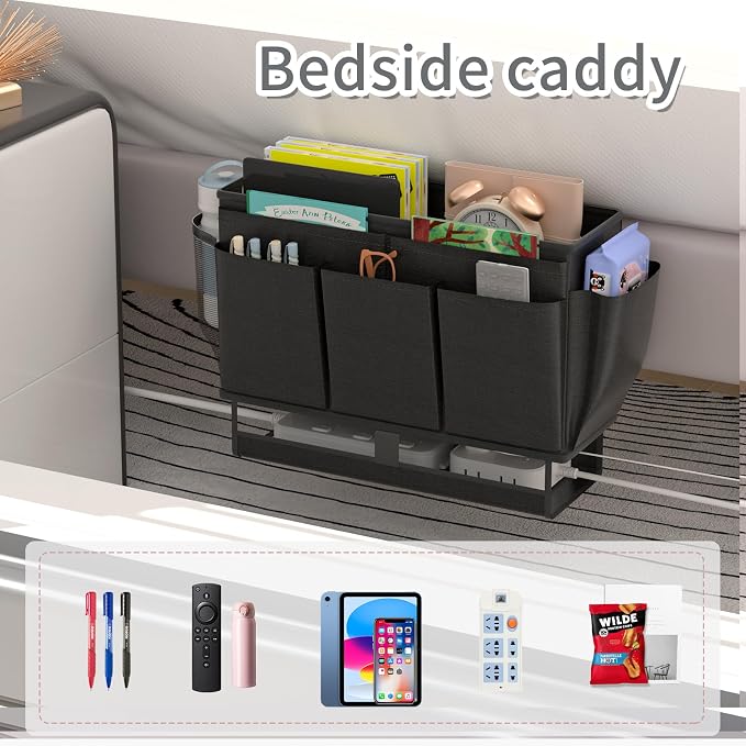 Bedside Caddy Organizer, Bed Caddy - Image 8