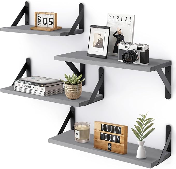 YGEOMER 4 Different Sizes Floating Shelves by YGEOMER