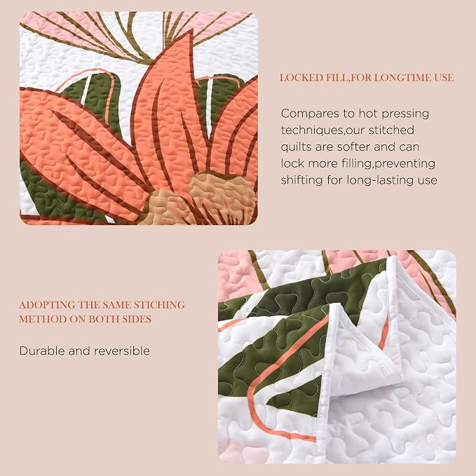 Quilt King Size, Reversible Polyester Coverlet Set - Image 8