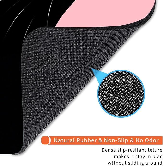 Armanza Square Mouse Pad Cat,Personalized Premium-Textured Custom Mouse Mat Design,Washable Mousepad Lycra Cloth,Non-Slip Rubber Base Computer Mouse Pads for Wireless Mouse