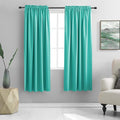 Blackout Curtains for Bedroom Drapes Turquoise Window Curtains by DONREN