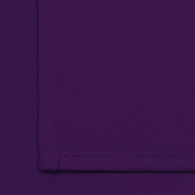 Yakamok Blackout Curtains 38x84 inch Purple Thermal Drapes-Bedroom | 2 panels - Image 6