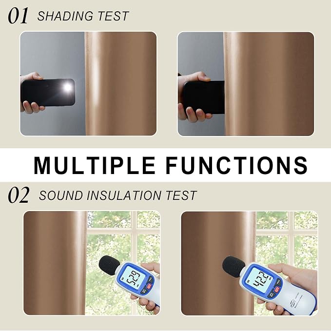 XWZO 100% Blackout Curtains - Image 4