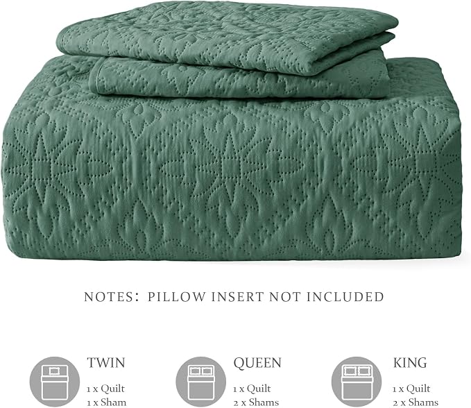 Exclusivo Mezcla Full Queen Quilt Set, All Season Bedding - Image 6