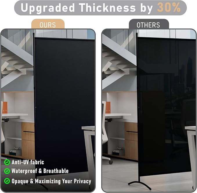 2 Panel Large Room Divider, Folding Privacy Screens - Image 3