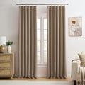 Pinch Pleated Blackout Curtains 104 Inch Long 2 Panels by KEQIAOSUOCAI