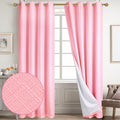 Diraysid 100% Blackout Curtains Pink Linen Curtains by Diraysid%2C+refresh+your+life