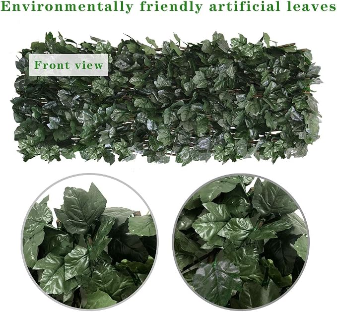 Expandable Faux Ivy Fence Privacy Screen - Image 3