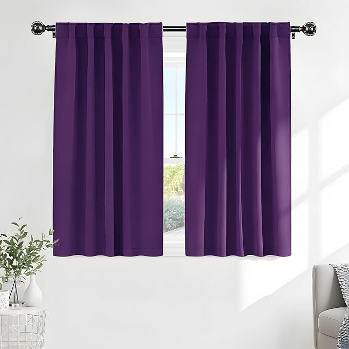 PONY DANCE Purple Blackout Curtains by PONYDANCE
