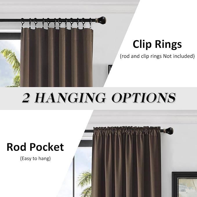 Extra Long 108 inch Length Blackout Curtains - Image 2