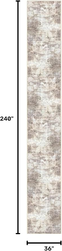 Abstract Runner Rug 3x20 Ft Extra Long Washable Runners - Image 2