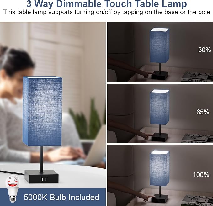 Bedside Table Lamp for Bedroom - Image 2